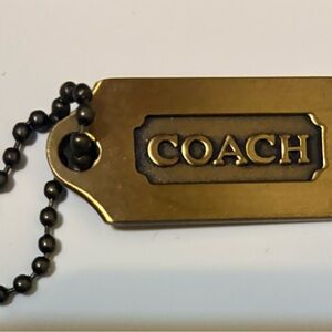 Vintage Coach Brass Hang Tag